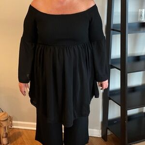 Torrid Black Textured Top